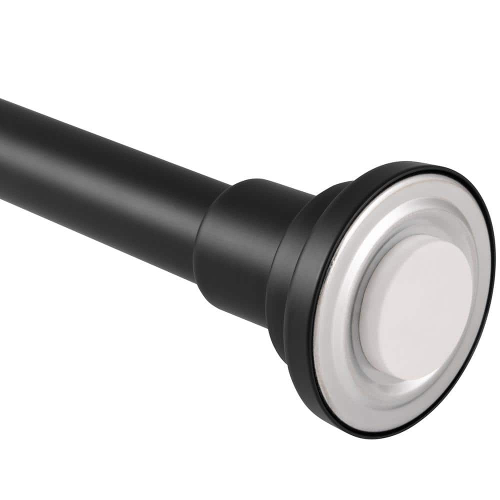 42 in. to 72 in. Steel Adjustable Straight Decorative Tension Shower Rod in