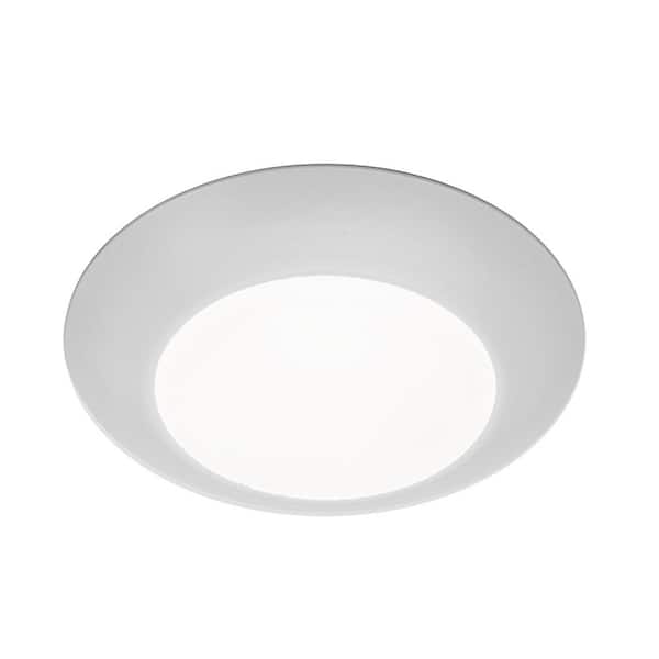 WAC LIMITED Disc 4 in. 1-Light White LED Flush Mount