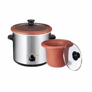 2 qt. Silver Clay Yogurt Maker, Slow Cooker, and Baby Food Maker