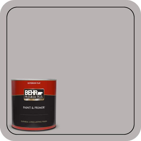 BEHR PREMIUM PLUS 1 Qt. #790E-3 Porpoise Flat Exterior Paint & Primer