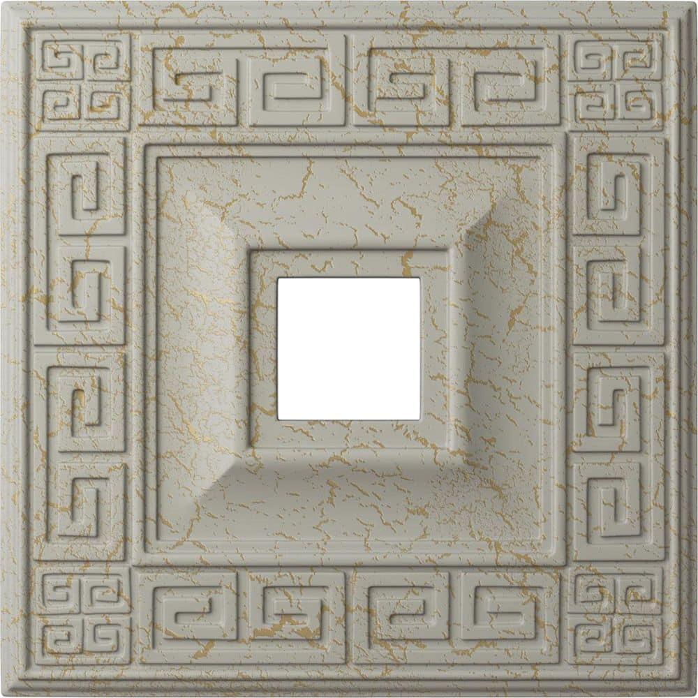 1-1/8 in. x 18 in. x 18 in. Polyurethane Eris Ceiling Medallion, Pot of Cream Crackle price history on PriceWatchPro