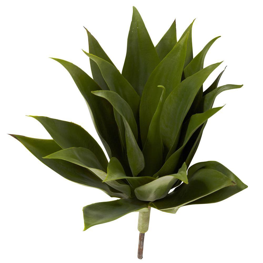 Tropical Twist 22.5" Silk Agave Succulent Set in Plastic Pots