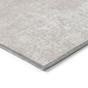Chantille ACN559 Ivory 1 ft. 8 in. x 2 ft. 6 in. Machine Washable Indoor/Outdoor Geometric Area Rug