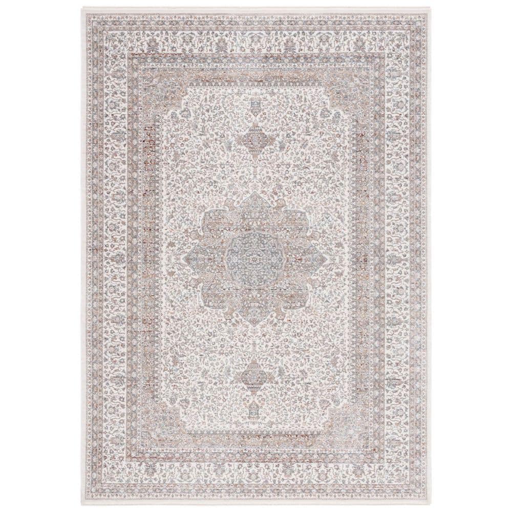 Harlow 8 ft. x 10 ft. Ivory/Gray Beige Ornate Medallion Area Rug price history on PriceWatchPro