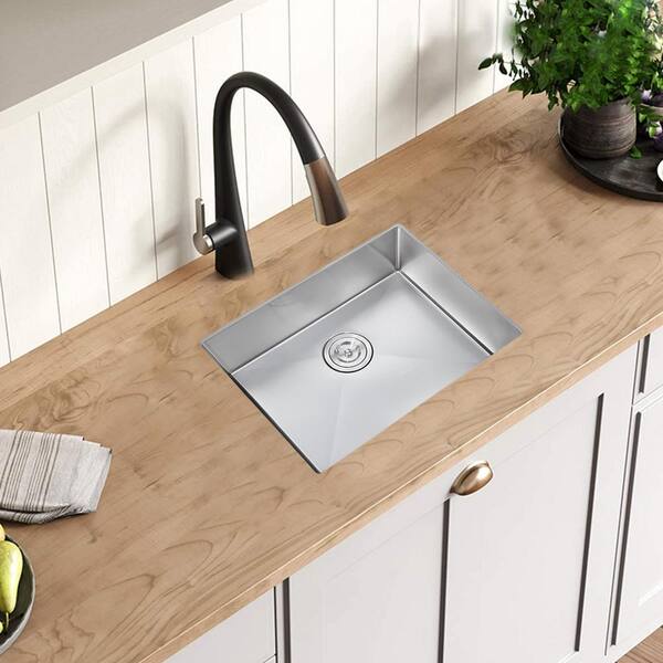 Kitchen Sink Unit Reversible Water Drain Trap Single Bowl Basin Small Home Kit 