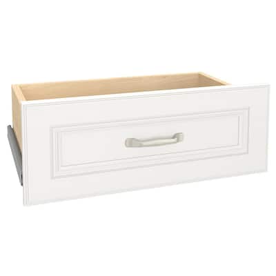 Impressions 22 in. W x 9 in. H White Wood Drawer Kit for 25 in. W Impressions Tower