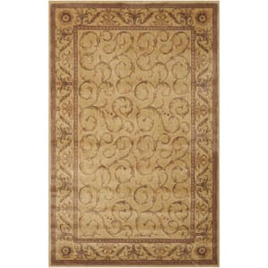 Somerset Ivory doormat 2 ft. x 3 ft. Bordered Traditional Area Rug