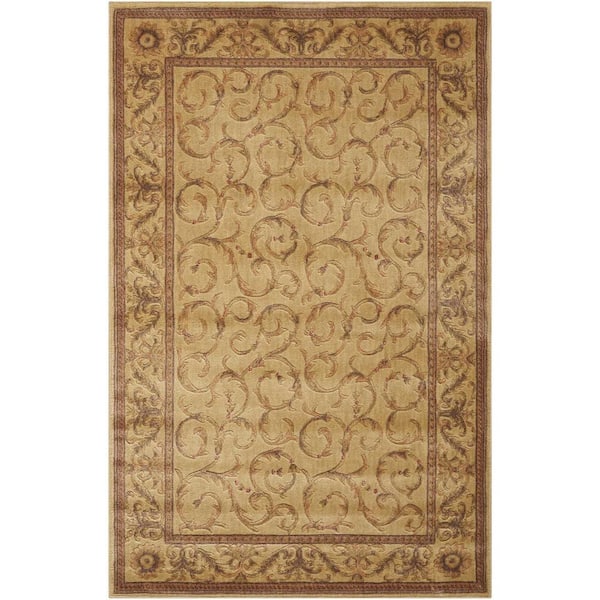 Nourison Somerset Ivory doormat 2 ft. x 3 ft. Bordered Traditional Area Rug
