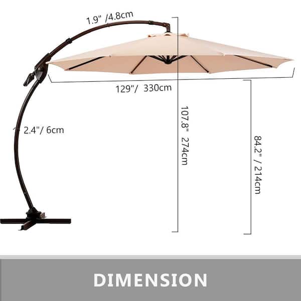 10 feet rectangle patio umbrella 10 X 6.5Ft Rectangular Patio Umbrella Outdoor Market Umbrellas With Cr