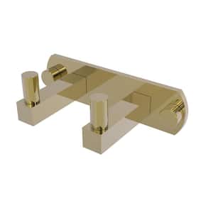 Montero Collection 2-Position Multi Hook in Unlacquered Brass