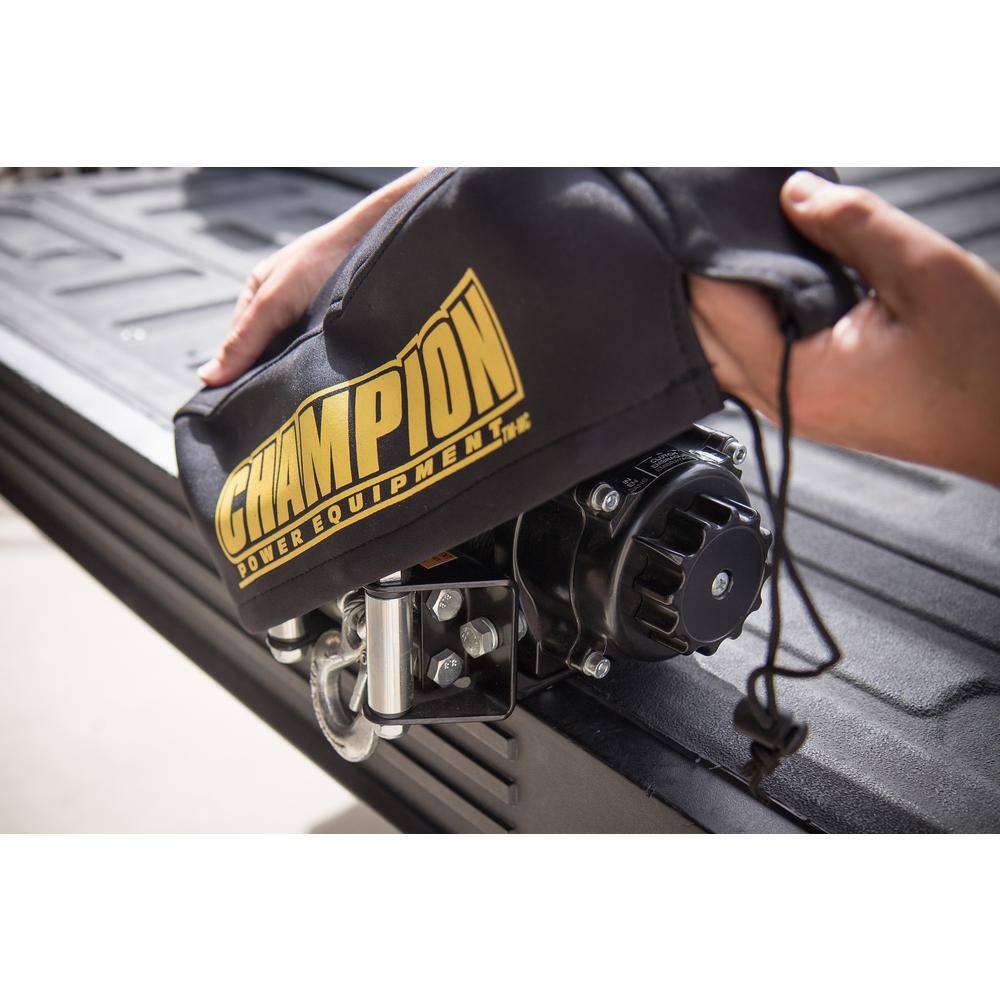 Champion Black Neoprene Weather-Resistant Winch Cover for 4000-5000 lb