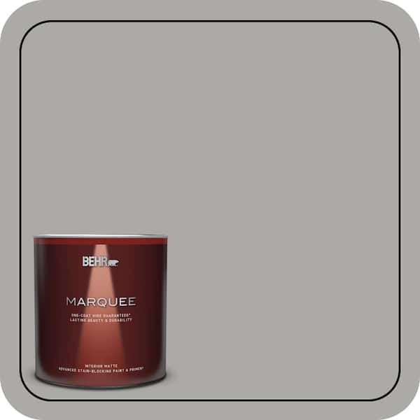 BEHR MARQUEE 1 qt. #PPU18-14 Cathedral Gray One-Coat Hide Matte Interior Paint & Primer