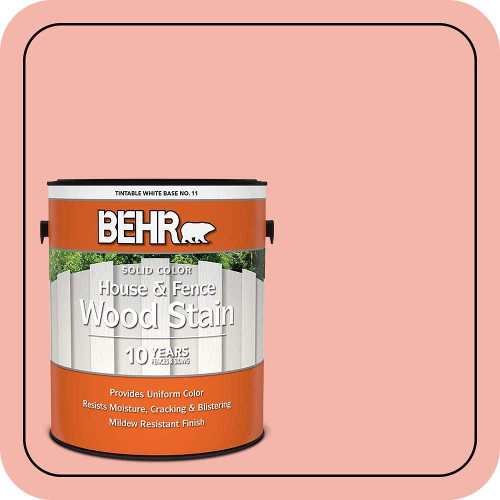 BEHR 1 gal. #P180-3 Pink Mimosa Solid Color House and Fence