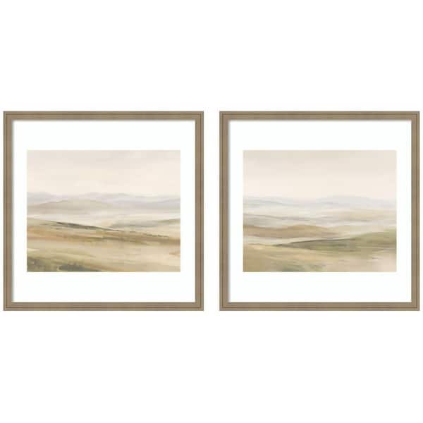 2 Piece Florence Fading Fields III and IV by Amy Lighthall Landscape Framed Art Print Set 26 in. x 54 in.