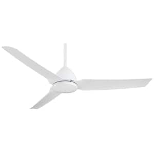 Java 54 in. Indoor/Outdoor White Ceiling Fan with Remote Control