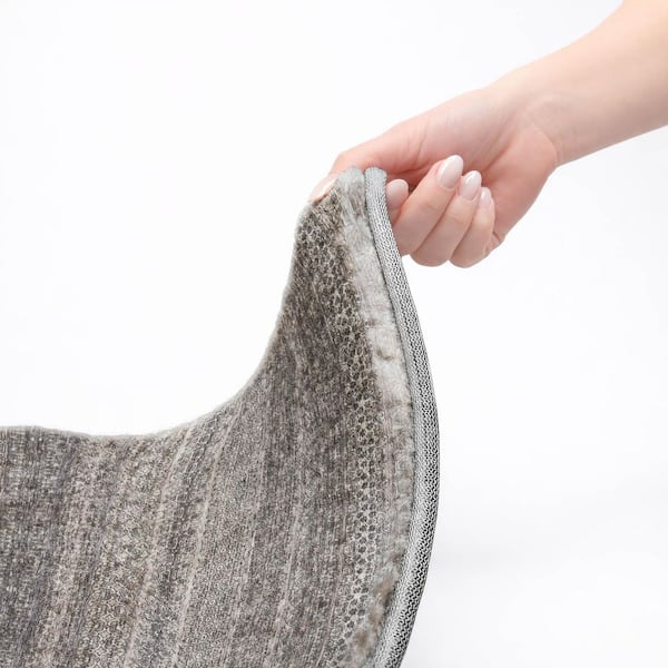 Dream Shag Premium Machine Washable Abstract ADS527 Gray 3 ft. x 5 ft. Area Rug