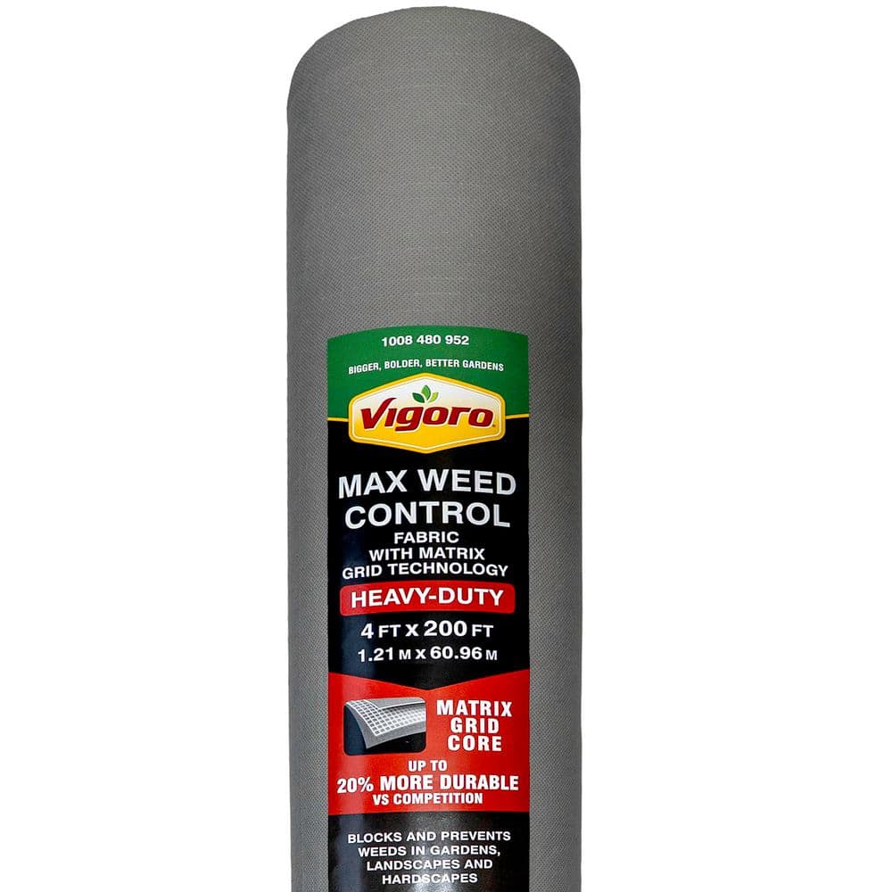 wicagrocery アバカハット　グレー Vigoro 4 ft. x 200 ft. Heavy-Duty Grid Landscape Fabric VPNM420085