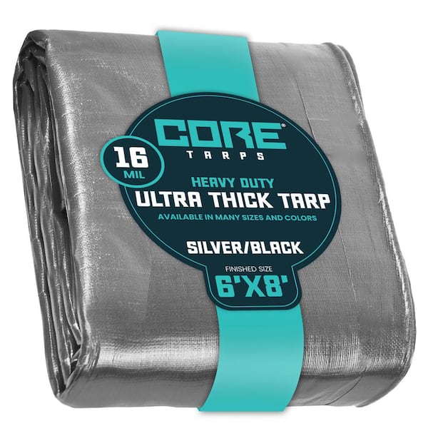 Tarp Repair Tape (6 x 50' Roll) - BESTSELLING Vinyl Tarp Tape, Black