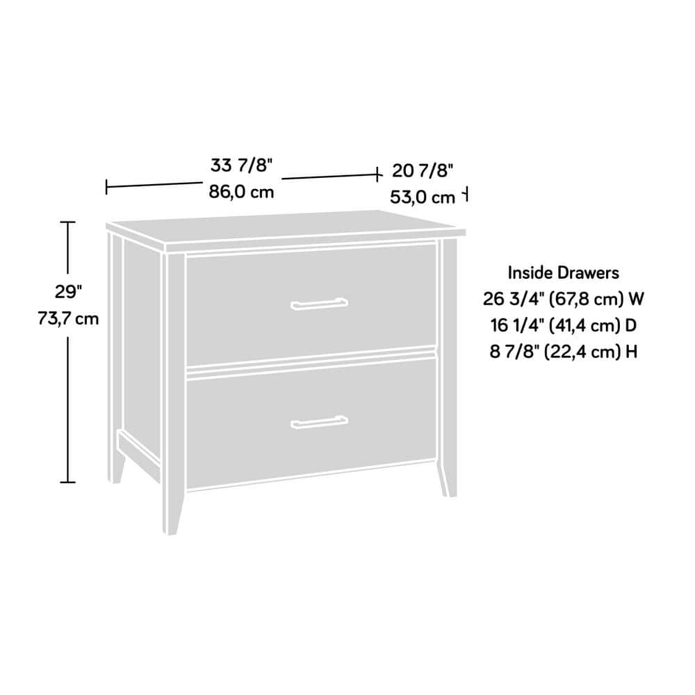 Laurel Oak 2-Drawer Legal Size Lateral File Cabinet