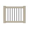 Barrette Outdoor Living Bella Premier Series 46.5 in. x 36 in. Clay Vinyl Deck Railing Gate Kit with Square Balusters 73053675