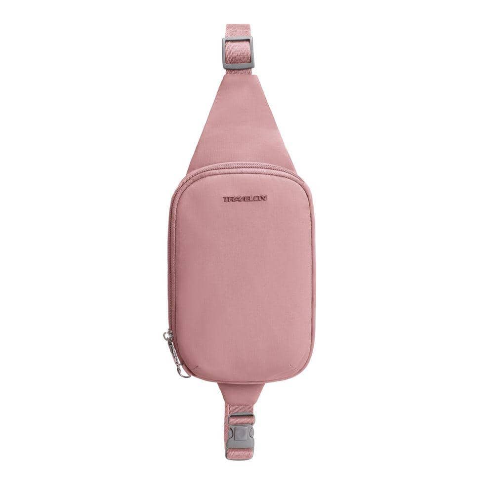 Travelon Anti-Theft Roam 7.75-in. Desert Pink Compact Sling