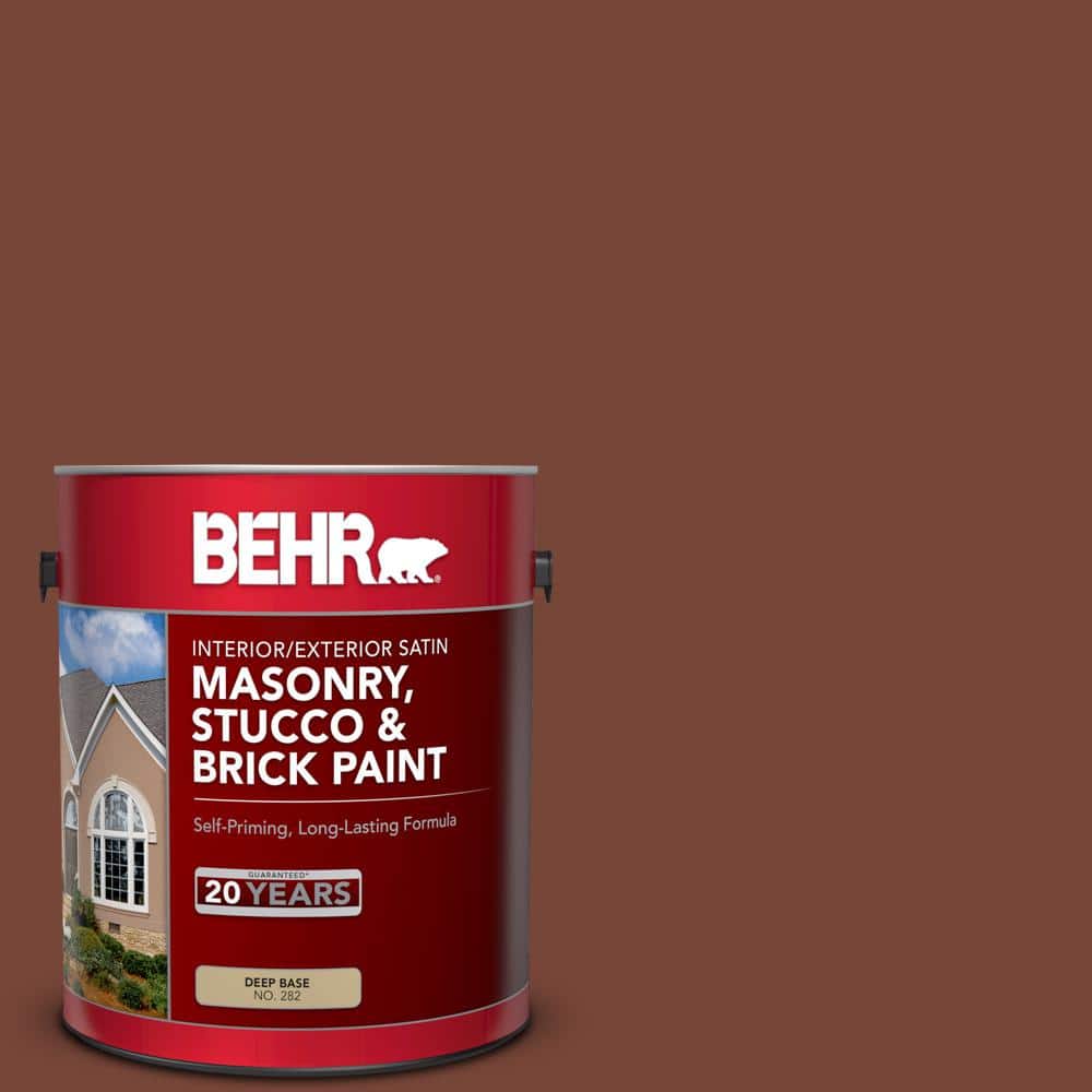 1 gal. #S200-7 Earth Fired Red Satin Interior/Exterior Masonry, Stucco and Brick Paint price history on PriceWatchPro