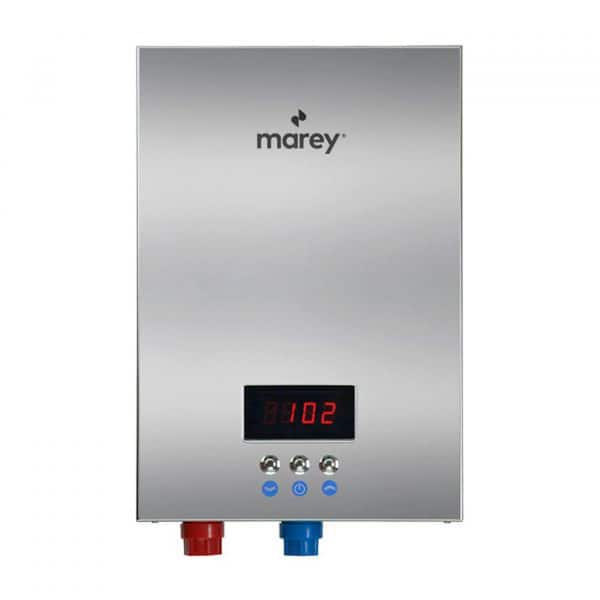 MAREY 18 kW, 4.4 GPM ETL Certified 220-Volt Self-Modulating Residential Multiple Points of Use Tankless Electric Water Heater