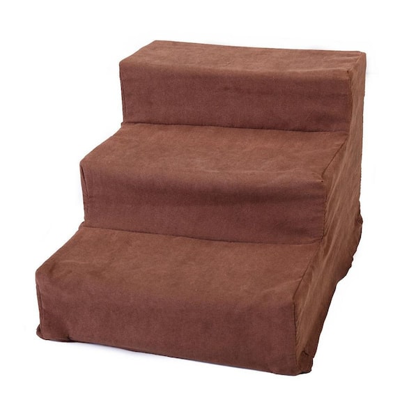 cenadinz Pet Stairs for Dogs and Cats - Dark Brown