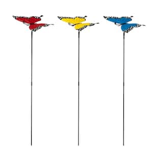 22 in. H Metal Butterfly Pick (3-Pack)