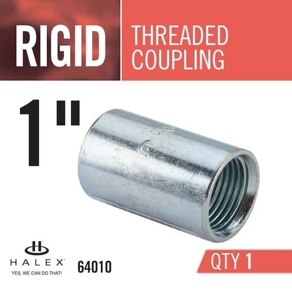 1 pc Galvanized Rigid Coupling Tubular Threaded 3-1/2" inch Connector Fitting 