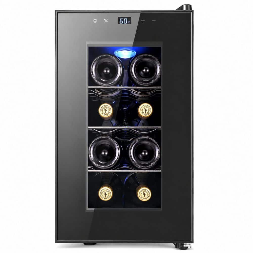 10.2 in. Single Zone 8-Wine Bottles and Wine Cooler in Black price history on PriceWatchPro