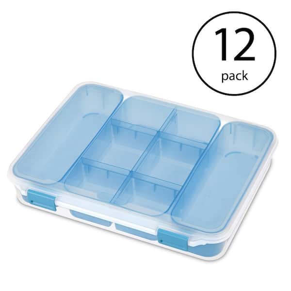 6.0 Qt. 14028606 Divided Storage Case for Crafting and Hardware (12-Pack)