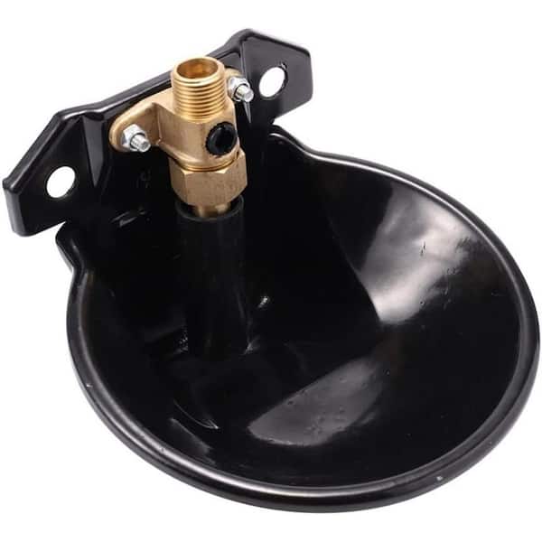 N/A 8.86 x 8.19 x 5.2 in. Thickened Steel Automatic Water Drinking Bowl with Copper Valve Touch Switch for Sheep
