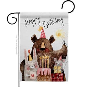 13 in. x 18.5 in. Let Celebrate Birthday Celebration Double-Sided Garden Flag Celebration Decorative Vertical Flags
