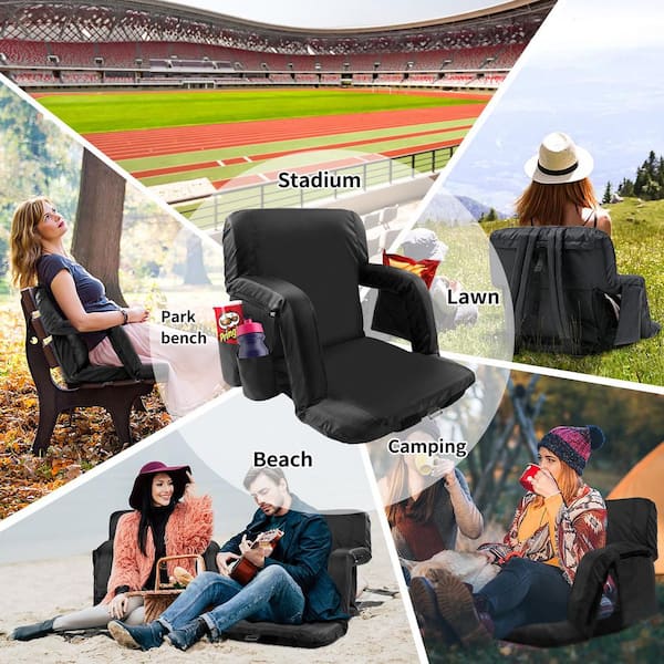 Heated and Massaging Stadium Seat Cushion  Stadium seats, Stadium seat  cushions, Outdoor lounge chair cushions
