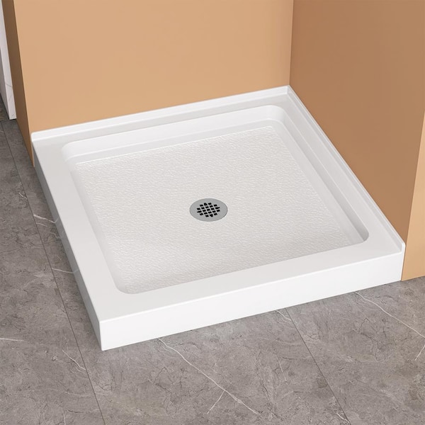 NTQ 36 in. x 36 in. Acrylic Double Threshold Corner Floor