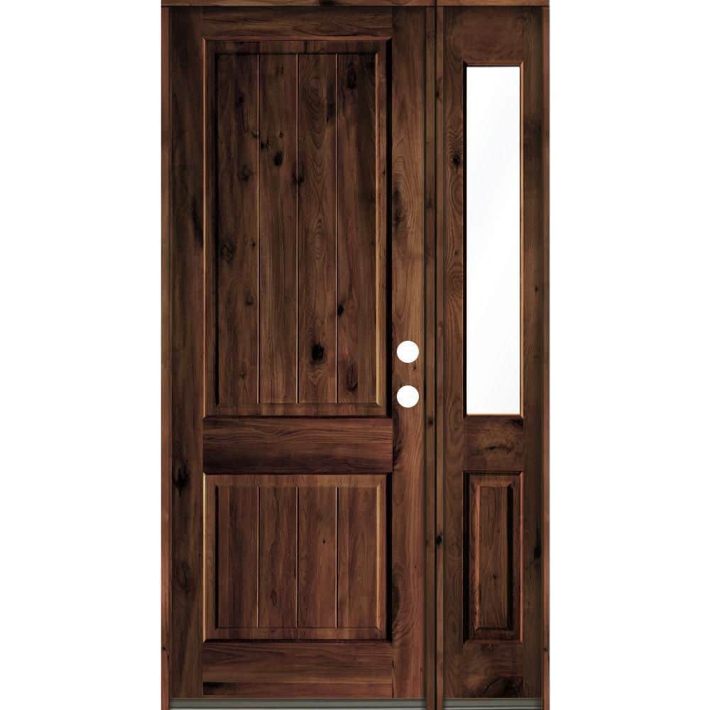 Reviews for Krosswood Doors 56 in. x 96 in. Knotty Alder Square Top