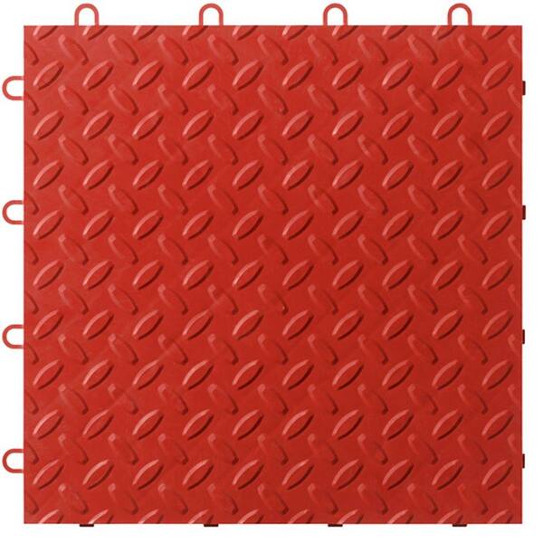 Gladiator 1 ft. x 1 ft. Red Polypropylene Garage Flooring Tile (48-Pack)