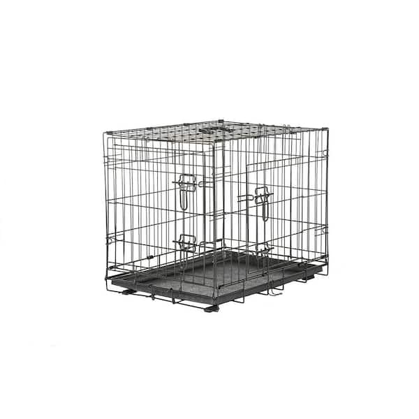 American Kennel Club 36 in. x 24 in. x 26 in. Black Collapsable Indoor Medium Wire Dog Crate