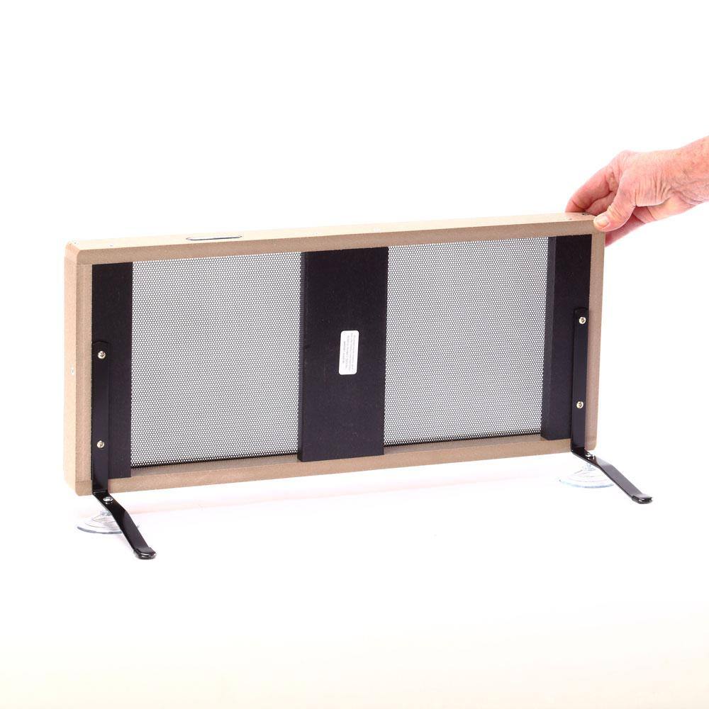 Large Taupe Recycled Plastic Window Mounted Platform Bird Feeder