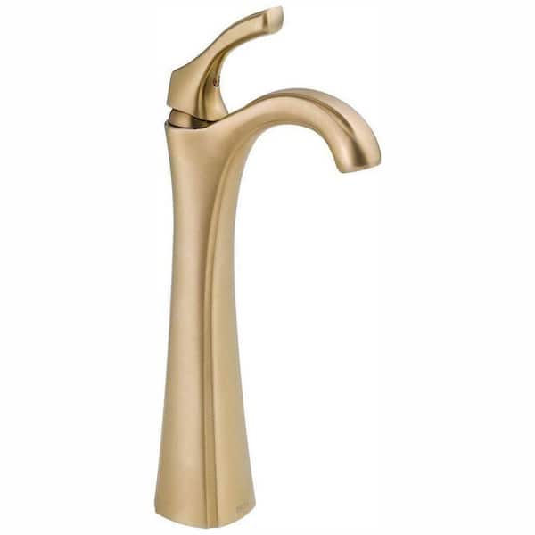 Delta Addison Single Hole Single-Handle Vessel Bathroom Faucet in Champagne Bronze