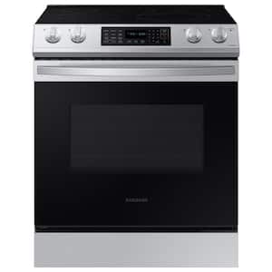 30 in. 6.3 cu. ft. Smart 5-Element Slide-In Electric Range with Air Fry and Convection Oven in Stainless Steel