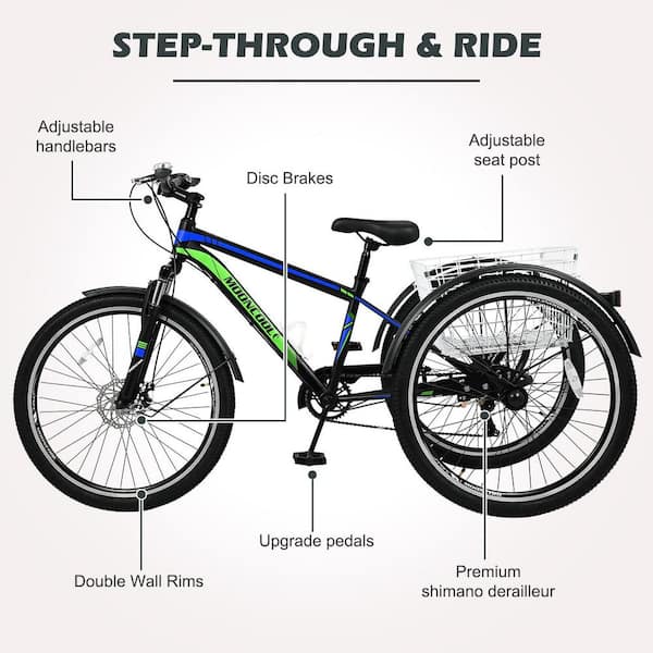 mooncool mountain tricycle