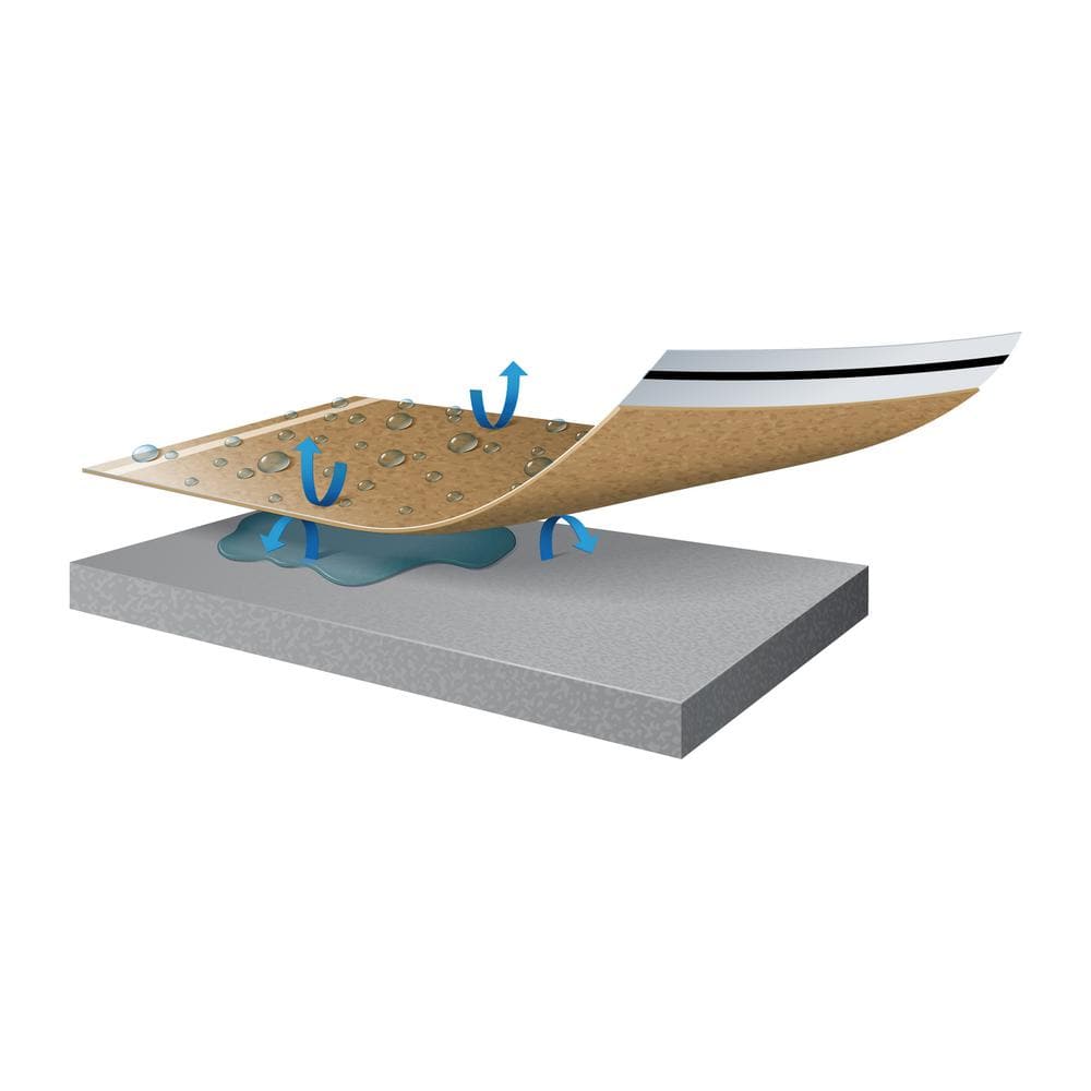 Eco-Friendly Cork and Polyethylene Underlayment Roll with Vapor Barrier