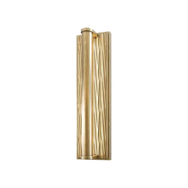 ALORA Kensington 15-in 1 Light 18-Watt Vintage Brass Integrated LED Vanity Light