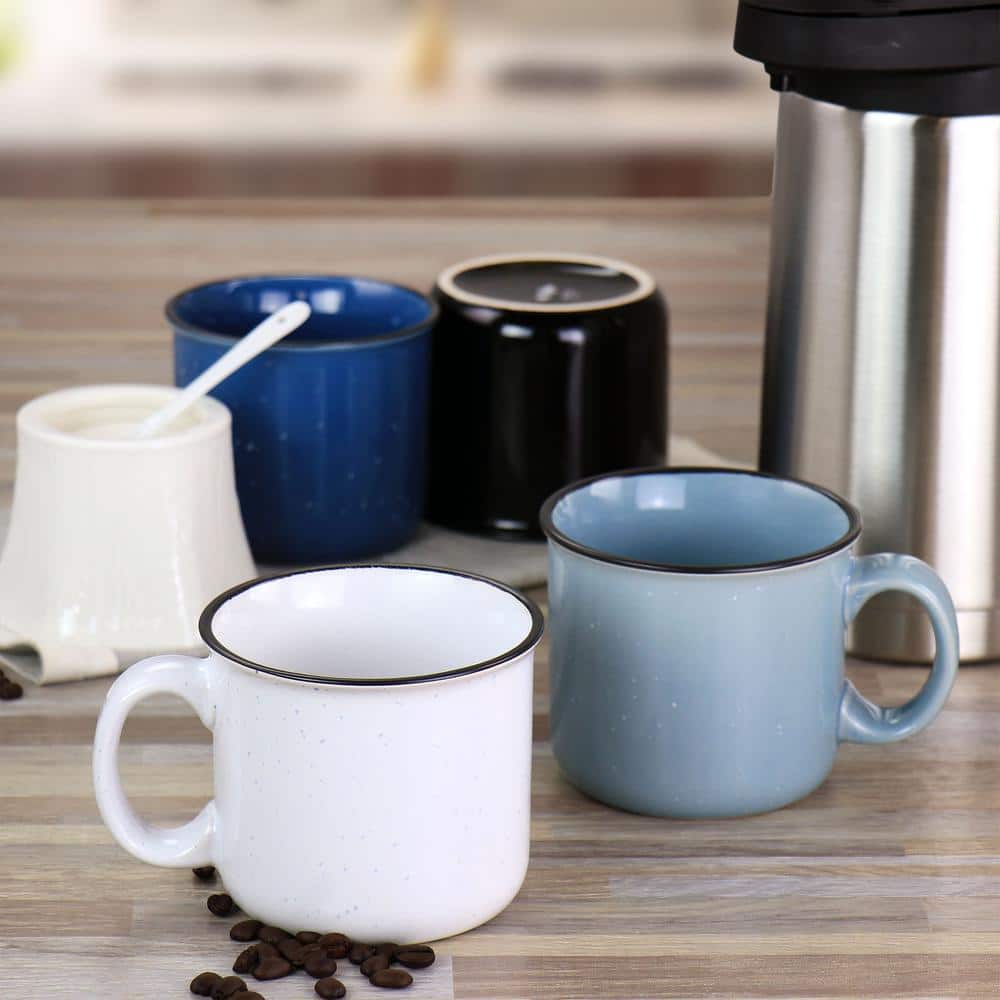 Mr. Colebrook Speckled Ceramic 18oz Mug Set in Assorted Colors