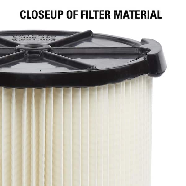 MULTI FIT General Purpose Replacement Wet/Dry Vac Cartridge Filter for Most  5 to 20 Gallon CRAFTSMAN Shop Vacuums (1-Pack) VF7816 - The Home Depot