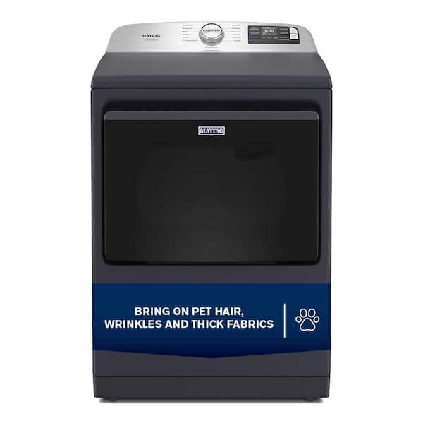 7.4 cu. ft vented Top Load Gas Dryer in Midnight Steel with Pet Pro Option