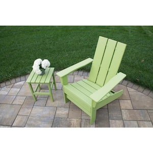 Icon Lime Square Plastic Outdoor Side Table