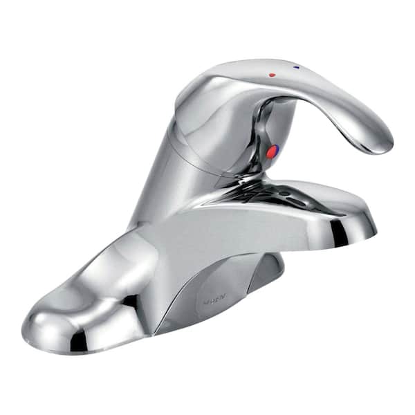 MOEN M-BITION Commercial 4 in. Centerset Single-Handle Low-Arc Bathroom Faucet in Chrome